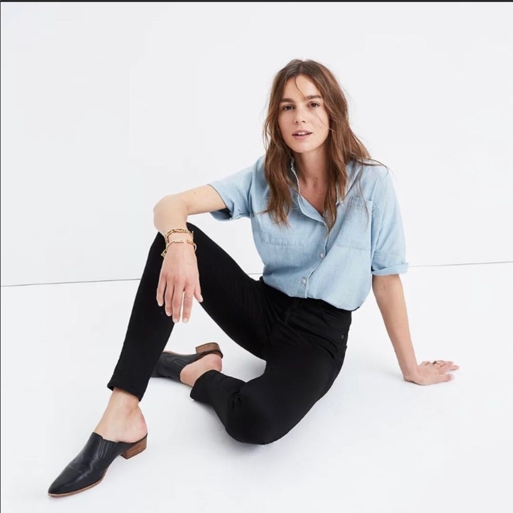 MADEWELL | Black 10” High Riser Skinny Skinny Sz 25